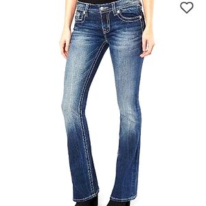 MISS ME PREMIUM DENIM STRAIGHT BOOT